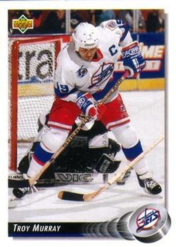 #129 Troy Murray - Winnipeg Jets - 1992-93 Upper Deck Hockey