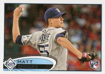 #129 Matt Moore - Tampa Bay Rays - 2012 Topps Baseball