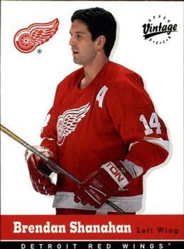 #129 Brendan Shanahan - Detroit Red Wings - 2000-01 Upper Deck Vintage Hockey