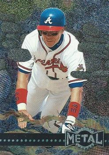 #129 Chipper Jones - Atlanta Braves - 1996 Metal Universe Baseball