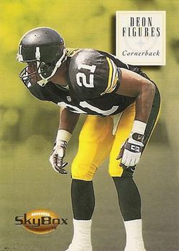 #129 Deon Figures - Pittsburgh Steelers - 1994 SkyBox Premium Football