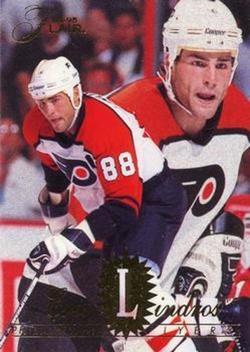 #129 Eric Lindros - Philadelphia Flyers - 1994-95 Flair Hockey