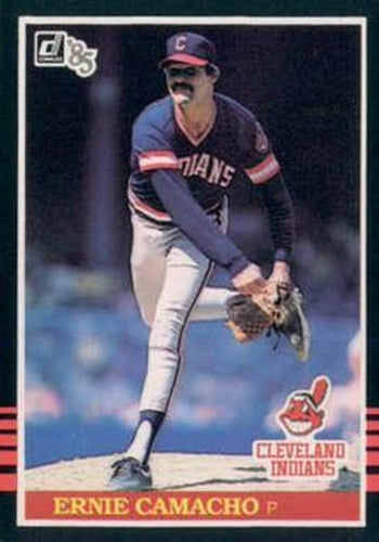 #129 Ernie Camacho - Cleveland Indians - 1985 Donruss Baseball
