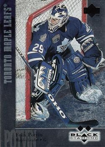 #129 Felix Potvin - Toronto Maple Leafs - 1996-97 Upper Deck Black Diamond Hockey