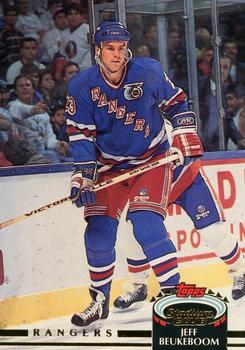 #129 Jeff Beukeboom - New York Rangers - 1992-93 Stadium Club Hockey