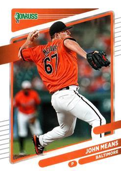 #129 John Means - Baltimore Orioles - 2021 Donruss Baseball