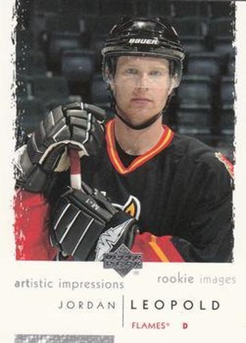 #129 Jordan Leopold - Calgary Flames - 2002-03 UD Artistic Impressions Hockey