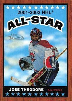 #129 Jose Theodore - Montreal Canadiens - 2002-03 Topps Heritage Hockey