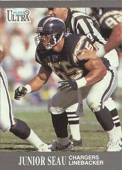 #129 Junior Seau - San Diego Chargers - 1991 Ultra Football