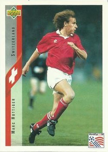 #129 Marc Hottiger - Switzerland - 1994 Upper Deck World Cup Contenders English/Spanish Soccer