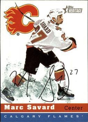 #129 Marc Savard - Calgary Flames - 2000-01 Topps Heritage Hockey