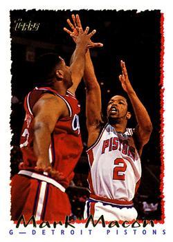 #129 Mark Macon - Detroit Pistons - 1994-95 Topps Basketball