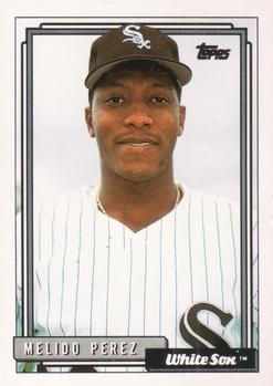 #129 Melido Perez - Chicago White Sox - 1992 Topps Baseball