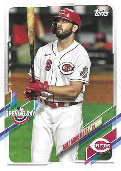 #129 Mike Moustakas - Cincinnati Reds - 2021 Topps Opening Day Baseball