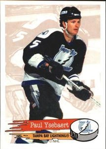 #129 Paul Ysebaert - Tampa Bay Lightning - 1995-96 Panini Hockey Stickers