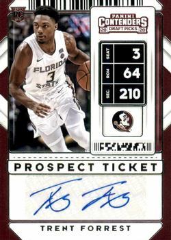 #129 Trent Forrest - Florida State Seminoles - 2020 Panini Contenders Draft Picks Basketball