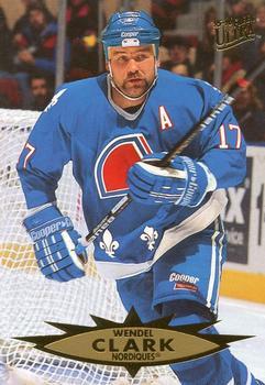 #129 Wendel Clark - Quebec Nordiques - 1995-96 Ultra Hockey