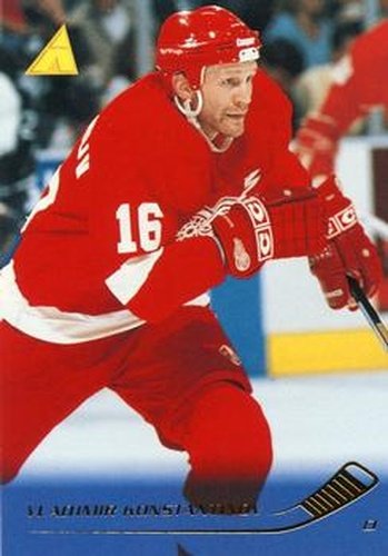 #129 Vladimir Konstantinov - Detroit Red Wings - 1995-96 Pinnacle Hockey