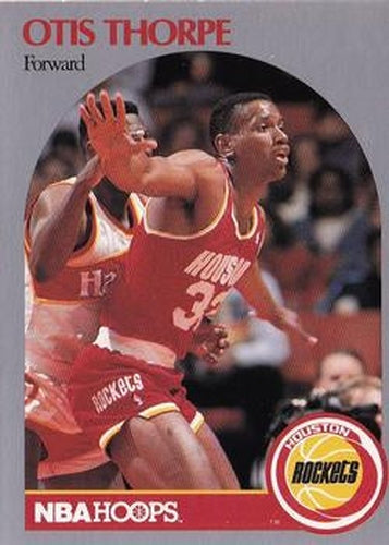 #129 Otis Thorpe - Houston Rockets - 1990-91 Hoops Basketball