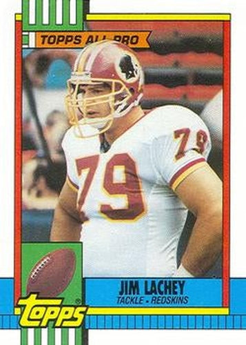 #129 Jim Lachey - Washington Redskins - 1990 Topps Football