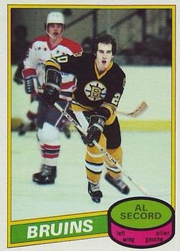 #129 Al Secord - Boston Bruins - 1980-81 O-Pee-Chee Hockey