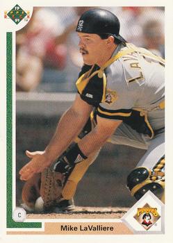 #129 Mike LaValliere - Pittsburgh Pirates - 1991 Upper Deck Baseball