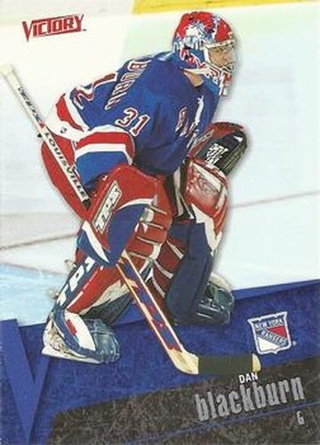 #129 Dan Blackburn - New York Rangers - 2003-04 Upper Deck Victory Hockey