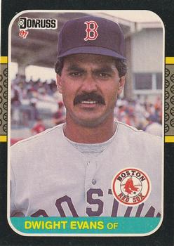 #129 Dwight Evans - Boston Red Sox - 1987 Donruss Baseball