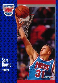 #129 Sam Bowie - New Jersey Nets - 1991-92 Fleer Basketball