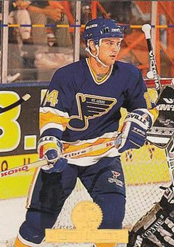 #129 Kevin Miller - St. Louis Blues - 1994-95 Leaf Hockey