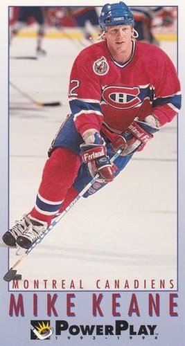 #129 Mike Keane - Montreal Canadiens - 1993-94 Fleer PowerPlay Hockey
