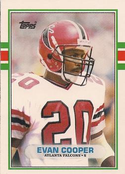 #129T Evan Cooper - Atlanta Falcons - 1989 Topps Traded Football