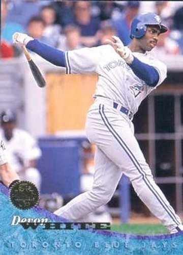 #129 Devon White - Toronto Blue Jays - 1994 Leaf Baseball