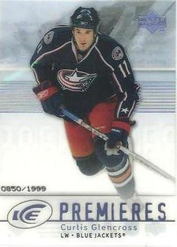 #129 Curtis Glencross - Columbus Blue Jackets - 2007-08 Upper Deck Ice Hockey