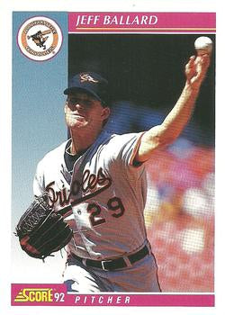 #129 Jeff Ballard - Baltimore Orioles - 1992 Score Baseball
