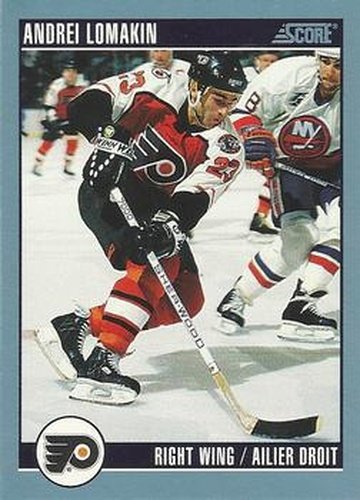 #129 Andrei Lomakin - Philadelphia Flyers - 1992-93 Score Canadian Hockey