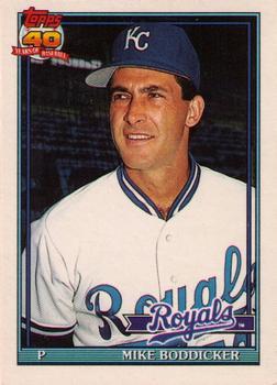 #12T Mike Boddicker - Kansas City Royals - 1991 Topps Traded Baseball