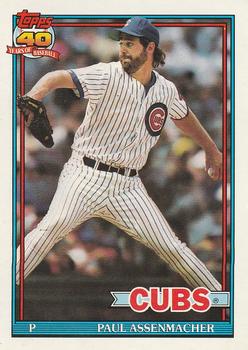 #12 Paul Assenmacher - Chicago Cubs - 1991 O-Pee-Chee Baseball