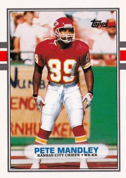 #12T Pete Mandley - Kansas City Chiefs - 1989 Topps Traded Football