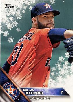 #HMW12 Dallas Keuchel - Houston Astros - 2016 Topps Holiday Baseball