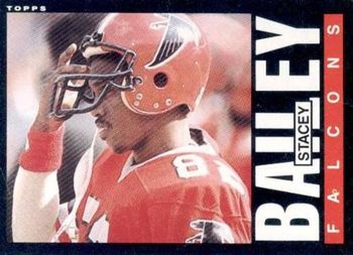 #12 Stacey Bailey - Atlanta Falcons - 1985 Topps Football