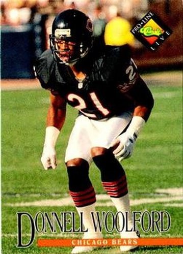 #12 Donnell Woolford - Chicago Bears - 1994 Pro Line Live Football