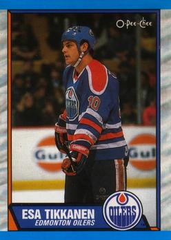 #12 Esa Tikkanen - Edmonton Oilers - 1989-90 O-Pee-Chee Hockey