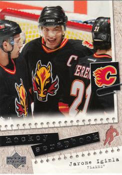 #HS12 Jarome Iginla - Calgary Flames - 2005-06 Upper Deck - Hockey Scrapbook