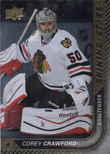 #SS-12 Corey Crawford - Chicago Blackhawks - 2015-16 Upper Deck Hockey - Shining Stars