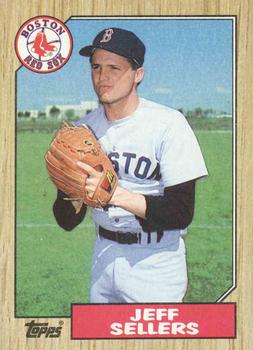 #12 Jeff Sellers - Boston Red Sox - 1987 Topps Baseball