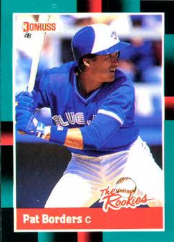 #12 Pat Borders - Toronto Blue Jays - 1988 Donruss The Rookies Baseball
