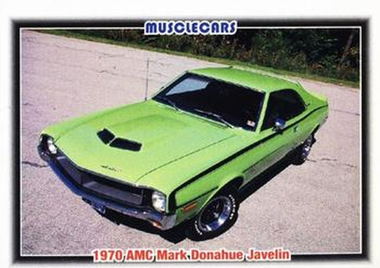 #12 1970 AMC Mark Donahue Javelin - 1992 Collect-A-Card Muscle Cars