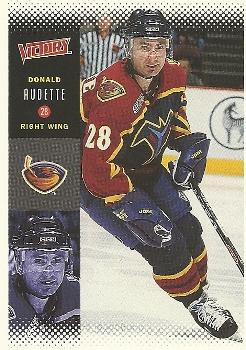 #12 Donald Audette - Atlanta Thrashers - 2000-01 Upper Deck Victory Hockey