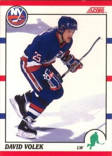 #12 David Volek - New York Islanders - 1990-91 Score Canadian Hockey